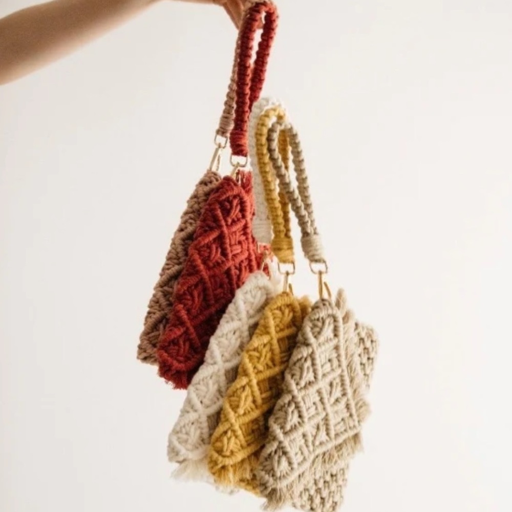 Catzin Cersis Macrame Clutch